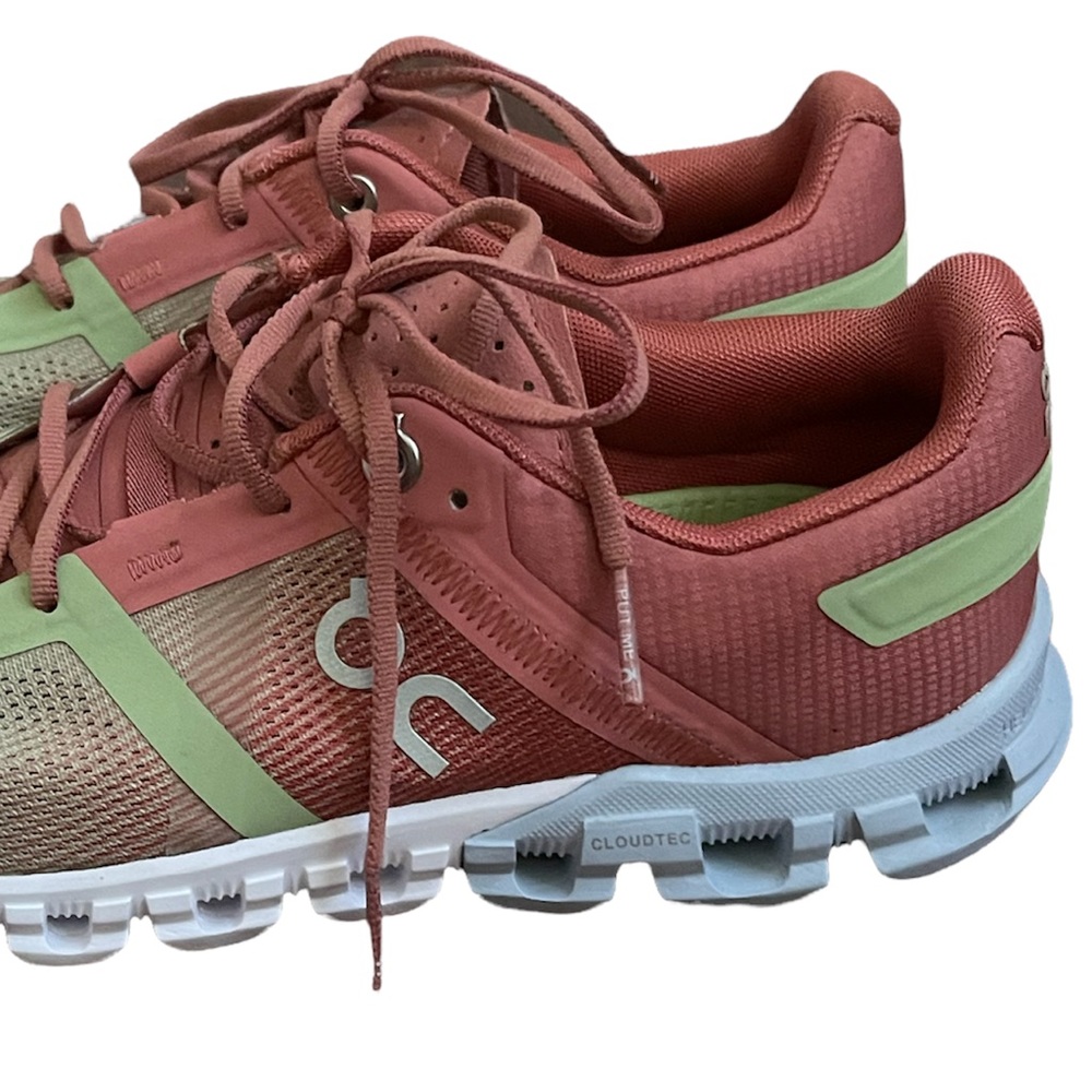 On Running Women's Coral and Mint Athletic Shoes - Picture 7 of 16